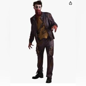 Men's Zombie Costume in Dark Gray